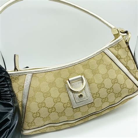 cream gucci handbag|gucci baguette bag.